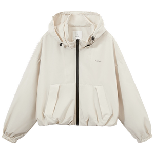 Hot Wind 2024 Autumn New Women's Casual Loose Comfortable Commuting Sports Basic Short Hooded Jacket