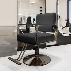 Barber Shop Special Chair, Hair Salon Special Haircut Stool, High-End Hairdressing Perm and Dye Area Adjustable Seat, Hairdressing Chair