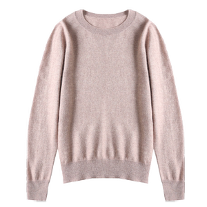 Casual loose round collar sweater female autumn and winter size with thin external wearing temperament versatile low -neck knitted bottom shirt