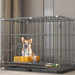 Japanese Seiko Large Space Dog Cage for Medium and Small Dogs, Indoor Dog House with Toilet, Special Dog House for Corgis, Pet