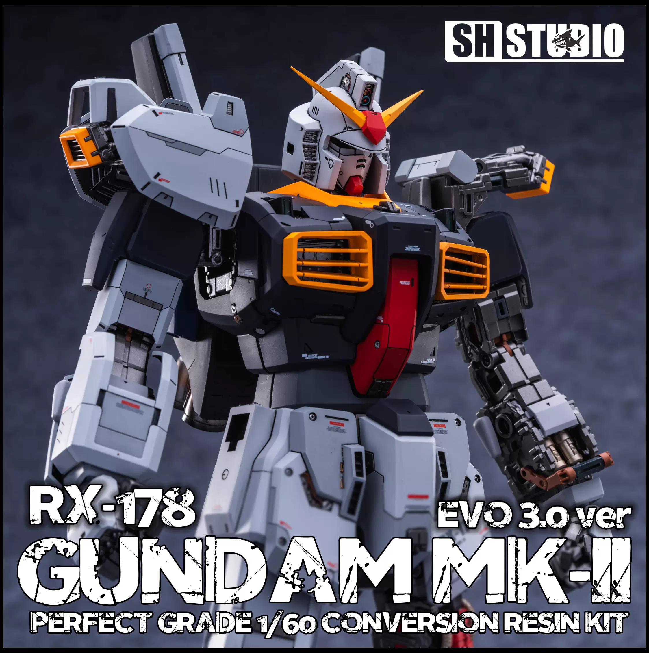 SH STUDIO PG 1/60 RX-178 MK2 马克兔EVO 3.0 树脂GK改件-Taobao Vietnam