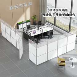 Office Partition Screen, Temporary Screen, Foldable Workshop Sliding Movable Movable Partition, Isolation Screen, Partition Wall