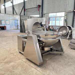 
Commercial hot pot base wok frying machine planetary stirring wok beef chili sauce wok large cooking machine