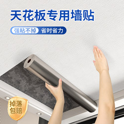 Ceiling Stickers Self-Adhesive Roof Ceiling Wall Cover-Up Decoration Repair Wallpaper Waterproof and Moisture-Proof Wall Wallpaper