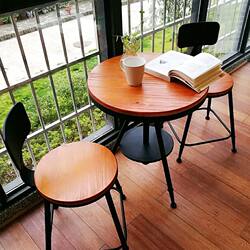 American-Style Wrought Iron Balcony Table and Chair Outdoor Leisure Set, Cafe Bar Coffee Table Three-Piece Indoor Seating Set