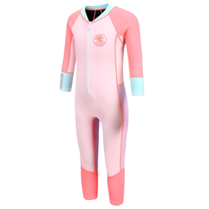 Voda Beba Children's Swimsuit warm conjoined long -sleeved long pants thick autumn and winter swimsuit boys and girls diving suit