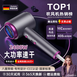 German Brand High-Speed Hair Dryer for Home Use, Negative Ion Hair Care, Strong Wind, Quick-Drying Hair Dryer, Official Authentic Flagship Product