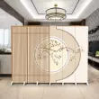 Ba chiều phong cách Trung Quốc cổ kính vách ngăn văn phòng quán trà phòng khách phòng ngủ chặn có thể tháo rời gấp màn hình gập hai mặt vách ngăn phòng khách vach cau thang