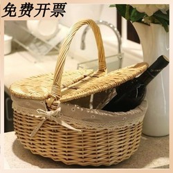 Large Plastic Rattan Cleaning Basket Hotel Pa Cleaning Basket Picnic Basket Shopping Basket Property Tool Basket Basket Basket