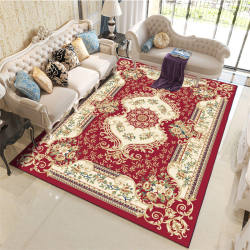 European-Style Living Room Sofa Coffee Table Floor Mat Bedroom Full Carpet Bedside Rug Tatami Home Room Rectangular