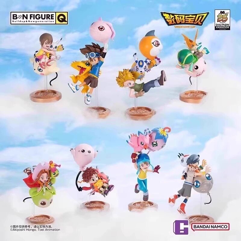 Официальные подлинные памятные фигурки Digimon Adventure к 25-летию Digimon Adventure — украшения для глухой коробки, модные игрушечные фигурки