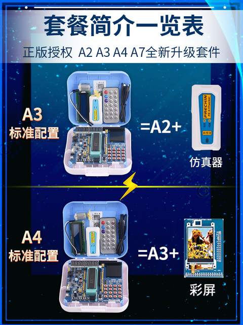 Puzhong 51 microcontroller learning board development board stc89c52 ...