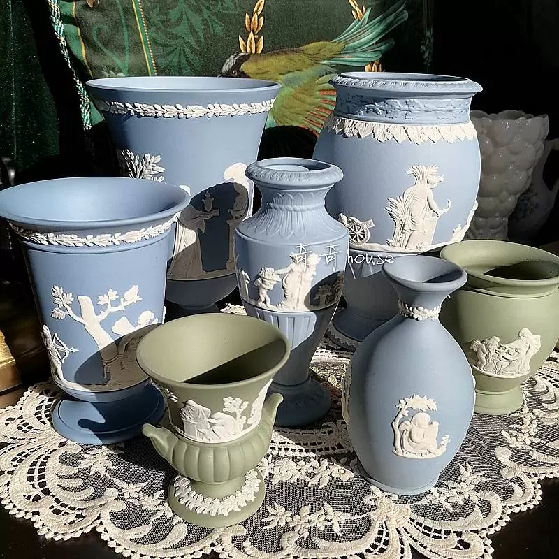 英国正品wedgwood 浮雕花瓶合集均无原盒！均无原盒！仔细阅读-Taobao