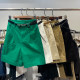Large size casual shorts for women in summer 2025 loose fat girl mm overalls high waist slimming wide legs five-point mid-sized pants