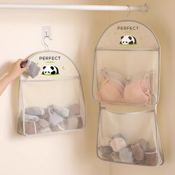 Sock Storage Organizer Dormitory Wardrobe Underwear Hanging Bag Hanging Mesh Bag Behind the Door Storage and Organization Bag