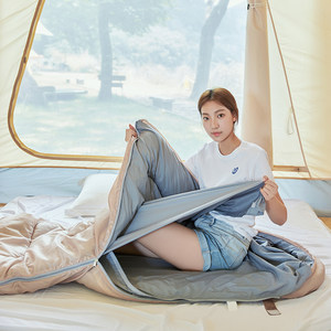 Disassembly washing inner bile sleeping bag outdoor warm dew camp lunch break travel tent adult adults single can stitch double people
