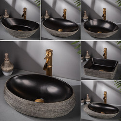 Countertop Washbasin Ceramic Art Retro Washbasin Home Bathroom American-Style Washbasin Outdoor