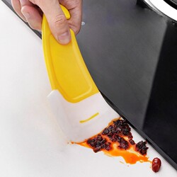 Japanese-Style Silicone Scraper for Cleaning Pot Bottoms, High-Temperature Resistant Scraper for Washing Pots and Dishes, Non-Stick Pan Household Scraper, Oil Stain Remover