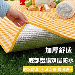 Picnic Mat Outdoor Waterproof Moisture-Proof Thickened Cushion Portable Outdoor Cooking Mat Camping Tent Grass Carpet Blanket