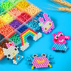 Glow-In-The-Dark Water Mist Magic Beads, Magical Transparent Beads, Handmade DIY Complete Set of Materials, Educational Toys for Girls and Kidsren