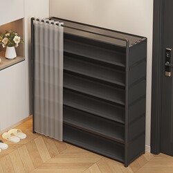 Simple Shoe Rack for Entryway, Dust-Proof Shoe Cabinet for Hallway, Sturdy and Durable, Small Multi-Layer Shoe Storage Cabinet for Dormitory