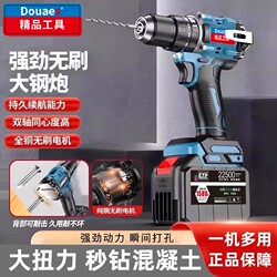 Dongcheng Industrial-Grade Brushless Electric Drill Electric Screwdriver Small Power Tool Set Lithium Electric Drill Rechargeable Multi-Function