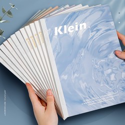 Water Ripple Notebook with Stitched Spine, Recommended by Xiaohongshu, B5 Lined, Ins-Style, Wireless Glue-Bound, High-Grade Gray Notebook, Softcover Practice Notebook, Diary, High-Value Student Stationery