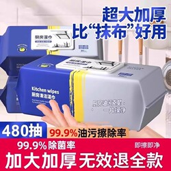 【Buy Once and Use for Half a Year】Household Kitchen Wipes for Cleaning Range Hoods and Removing Grease
