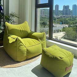 Bean Bag Tatami Casual Simple Lazy Sofa Single Balcony Design Recliner Living Room Chair Reclining Leather Sofa