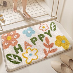 Imitation Cashmere Floor Mat for Home Use, Toilet Door Mat, Bathroom Foot Mat, Carpet Door Mat, Entrance Bathroom Non-Slip Mat