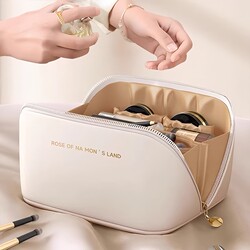 Portable Makeup Bag for Women 2026 New High-End Cosmetics Storage Bag Large Capacity Travel Luxury Brush Holder
