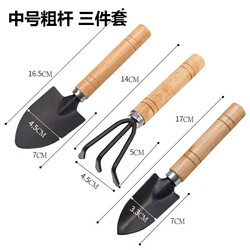 Flower Planting Tools for Home Gardening, Soil Loosening, Flower Shovels, Potted Plant Gardening, Three-Piece Set of Small Shovels