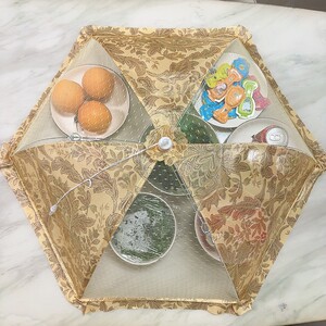 
Household dust-proof cover vegetable cover fly cover rice cover vegetable umbrella gauze mesh mesh anti-fly meal new foldable