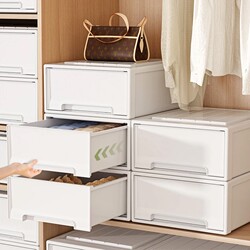 Storage Box Drawer-Type Household Wardrobe Clothing Underwear Plastic Storage Box Storage Cabinet Organizer Box Multi-Layer