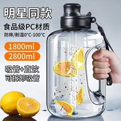 Extra-Large Capacity Sports Fitness Water Bottle, Portable Water Cup, Summer Outdoor High-Temperature Resistant Food-Grade Thermal Insulation