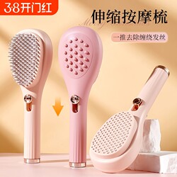 Retractable Comb for Women, Air Cushion Comb for Home Use, Scalp Massage Comb, Cleaning Magic Comb, Volumizing Comb, Rib Comb