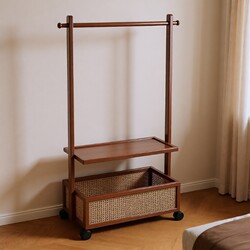 Floor-Standing Clothes Rack for Bedroom, Home Use, for Storing and Hanging Clothes, Clothes Drying Rack, Storage Rack