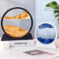 Quicksand Painting Ornaments, Creative Art Hourglass, Living Room, Office, Wine Cabinet, Tv Cabinet, Accessible Luxury Decoration, Gift, Home Furnishing