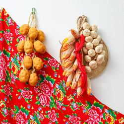 Simulated Vegetables, Fruits, and Chili Wall Hangings, Rural Pastoral Decoration, Kindergarten Mid-Autumn Festival Environment Creation Decoration, Stylish Arrangement