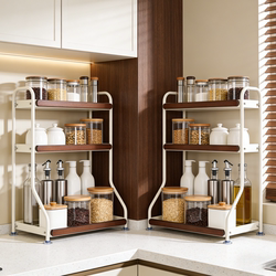 Kitchen Storage Rack for Home Use, Multifunctional Countertop Spice Rack, Storage Shelf for Salt and Seasoning Jars on the Stove