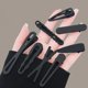 Black side clip side clip female forehead bangs hair clip single clip without marks hair clip high-end headdress for girls