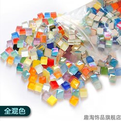 Imitation Crystal Mosaic Patches Handmade Parent-Child Materials Mosaic Imitation Crystal Stones 1cm DIY Small Pieces