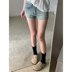 Hip-Enhancing Magic Tool~ Hot Girl Butt-Lifting Denim Shorts for Women, Summer Low-Waist Hip-Enhancing Ultra-Short Shorts, Hip-Hugging Versatile Hot Pants