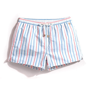 Gella summer men's beach pants fast -drying loose large size short seaside vacation three -point shorts can go water swimming trunks
