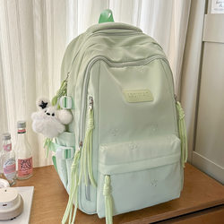 Children's Schoolbags for Girls, Primary School Students, 2025 Junior High School Students, High School Students, Large-Capacity Backpacks, Girls' Letter Backpacks