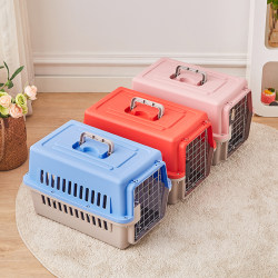 Pet Airline Crate for Cats and Dogs, Portable Cat Cage for Small and Medium-Sized Dogs, Airline Shipping and Car-Mounted Dog Cage