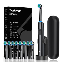Direct sales rotating round head electric toothbrush adult travel box portable box electric toothbrush