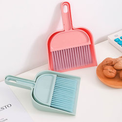 Small Broom and Dustpan Set for Desktop Cleaning, Children's Toy, Household Use for Sweeping Table Dust, Bedroom, Office, Garbage Shovel