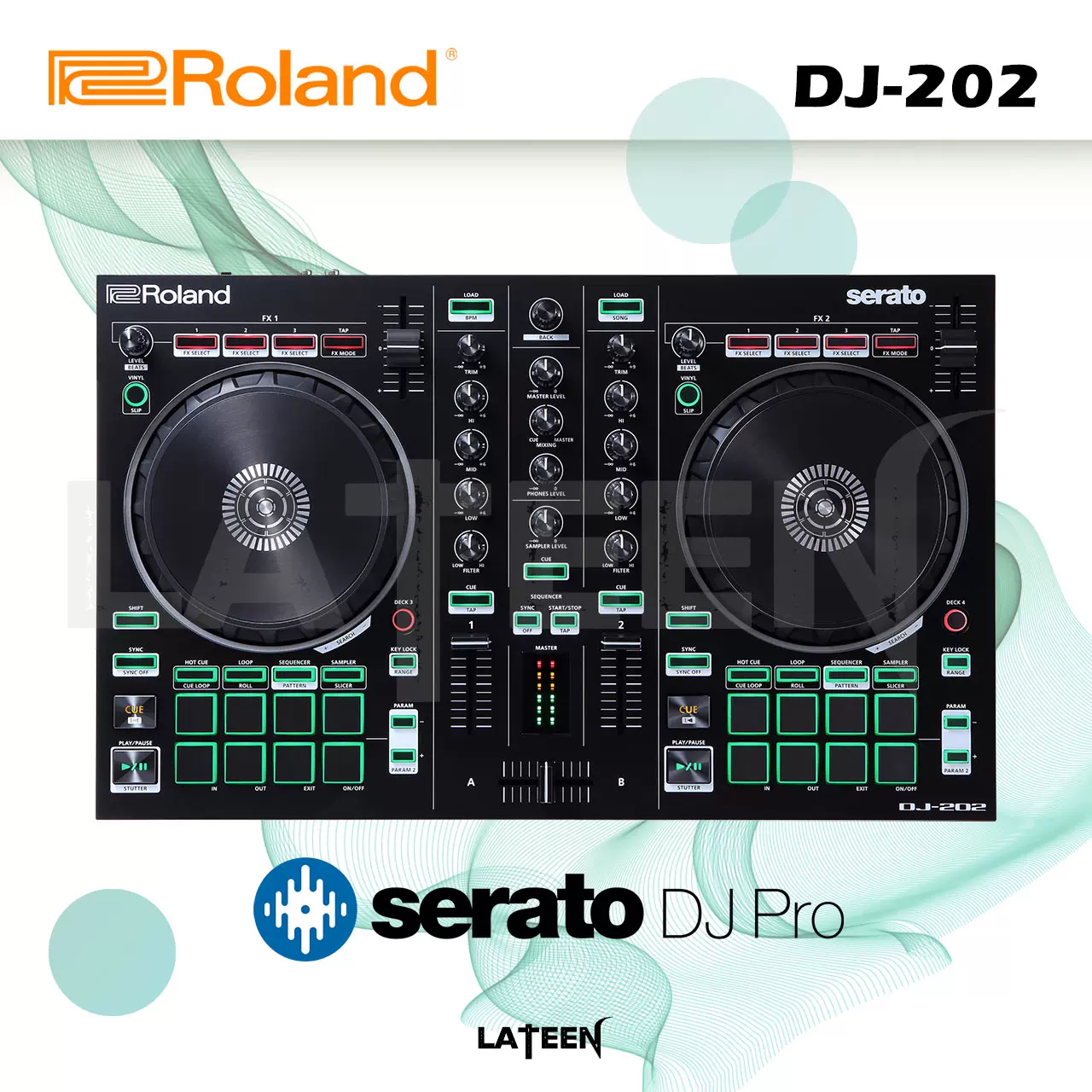 Roland/罗兰DJ-202入门打碟机便携控制器送Serato DJ Pro正版软件-Taobao