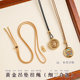 Yikai 1.5mm pendant lanyard gold small pendant lanyard braided rope extremely thin small fat lucky bag pendant necklace rope